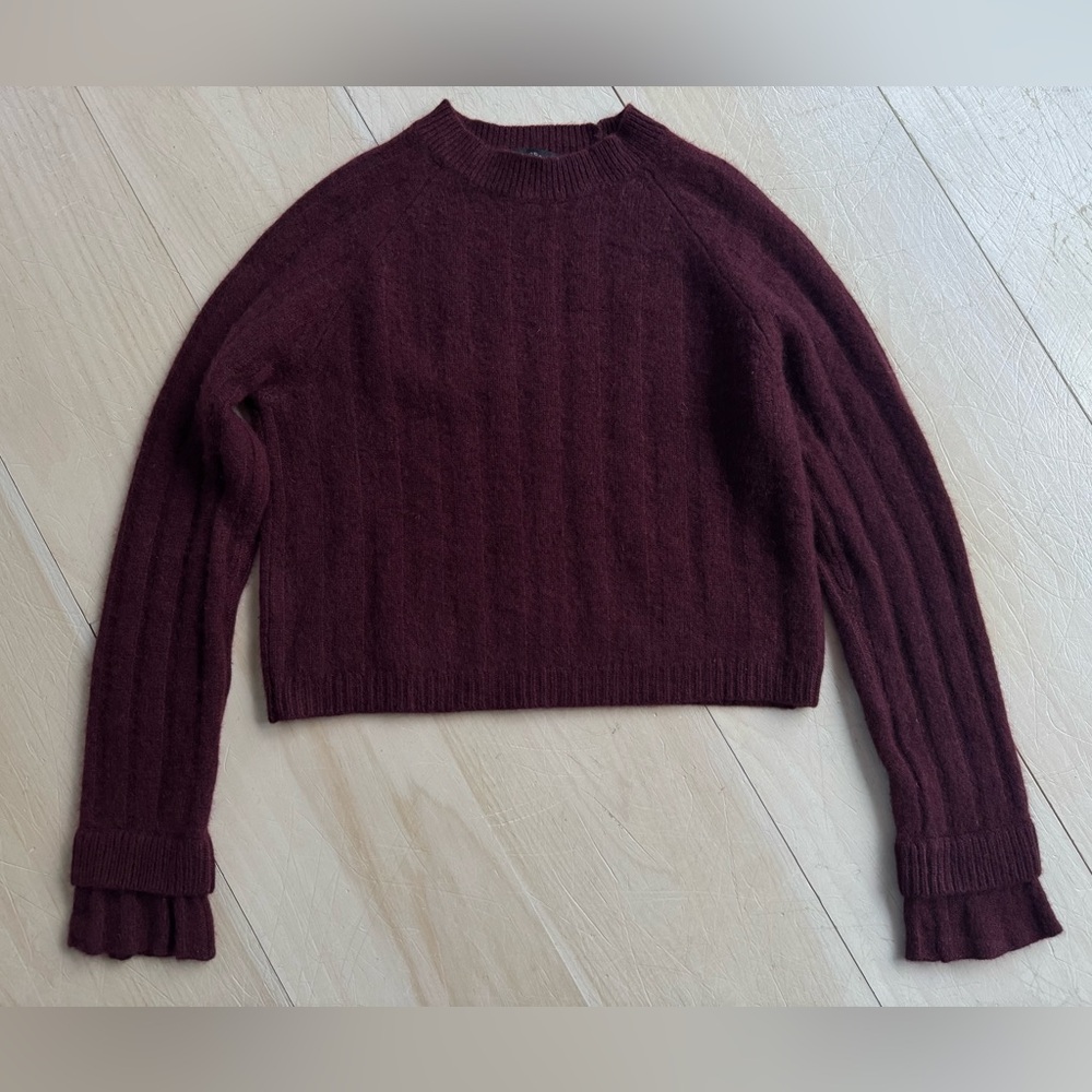 360 Cashmere Burgundy Sweater